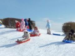 楽しかったね!昭和公園でのそり遊び~24日(火)年長組さん~