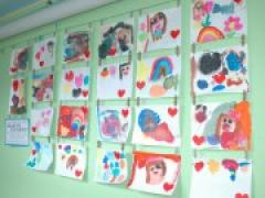 初めての絵の具遊び ~年長さん~