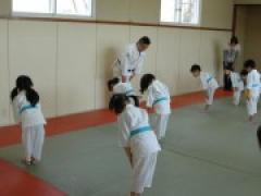 年長(かぜ組)さん、初めての柔道