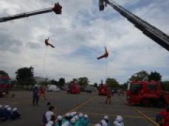 年中さん★「防火人文字」にチャレンジしてきました!