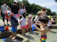 ~水遊びをしました&しゃぼん玉をやりました~