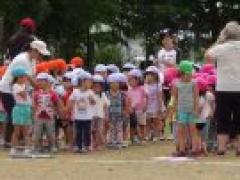 頑張りました 運動会総練習1日目