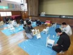 ペンキ塗り作業お疲れ様でした ~お父さんの会主催~